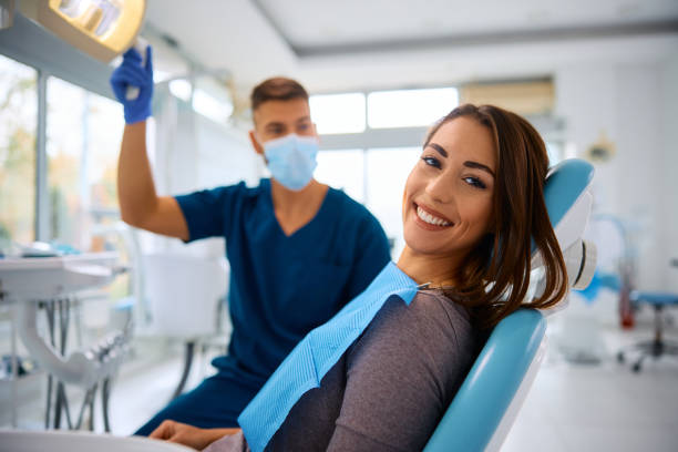New patient at their first appointment at Burlington Dental Centre